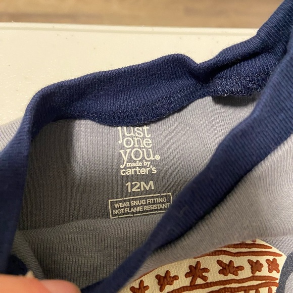 EUC | Just One You by Carter’s raccoon baby boy’s set — 12 months - Picture 5 of 6